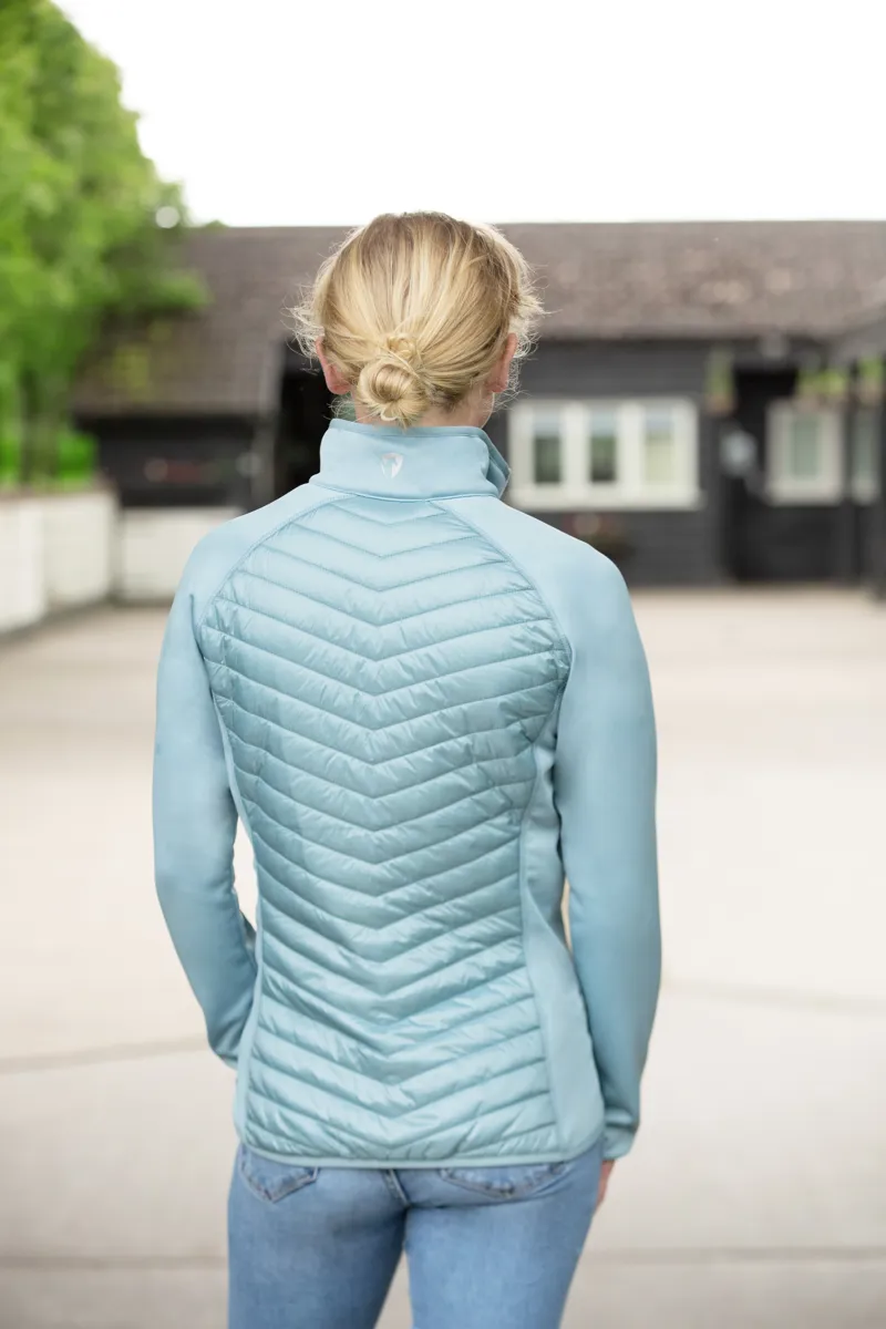 Hy Equestrian Synergy Sync Lightweight Padded Jacket - Aqua-1